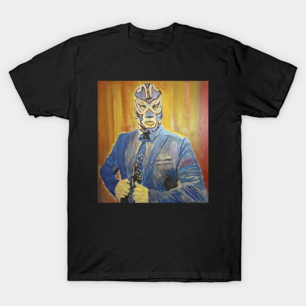 luchador T-Shirt by Mike Nesloney Art